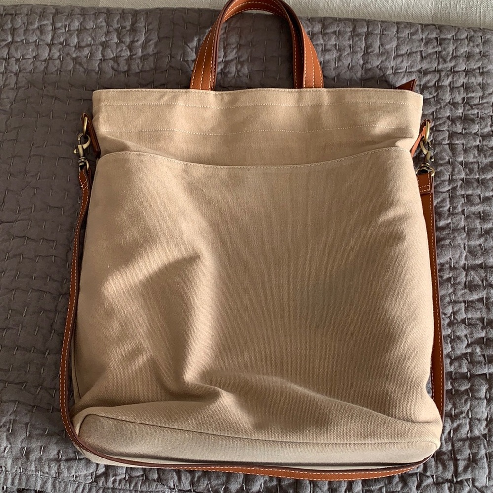 Old Navy Canvas Crossbody Tote/Satchel